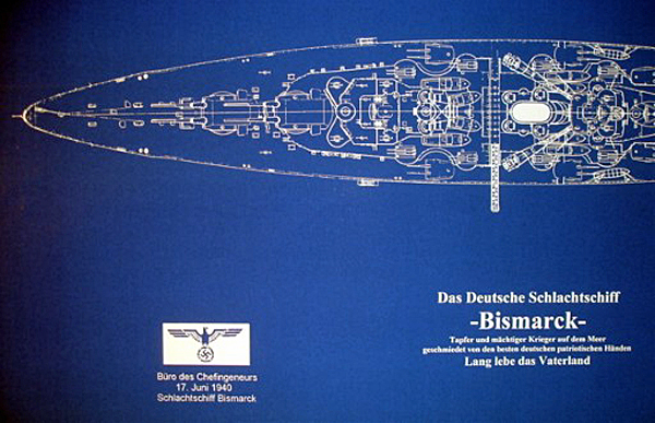 Battleship Bismarck Blueprints